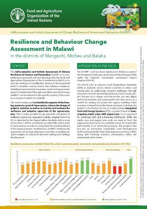 Resilience and behaviour change assessment in Malawi