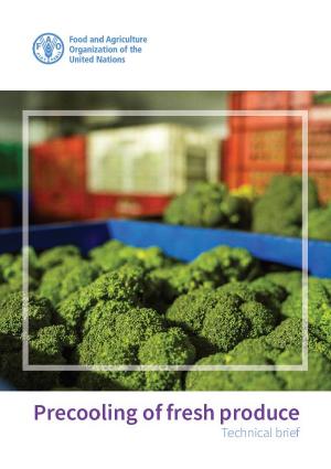 precooling of fresh produce